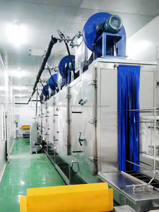 工業用野菜フルーツパレットトレイ洗濯乾燥機304ステンレス鋼トンネル型ターンオーバーパレット洗濯機 - Product Image 2