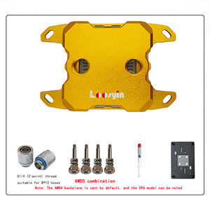 芯片散热器系统电脑冷板散热器英特尔中央处理器AMD AM4 AM5水冷铜 - Product Image 2