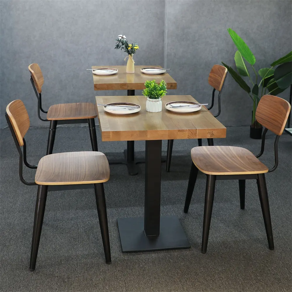Ensemble de Table et de chaises pour Restaurant/cafétéria/café/magasin/Restaurant/restauration rapide industriel