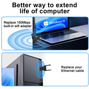 RTL8812CU 802.11ac 1300Mbps即插即用无线网卡双频2.4G 5.8G迷你USB Wifi适配器，适用于Windows 10/11 - Product Image 3