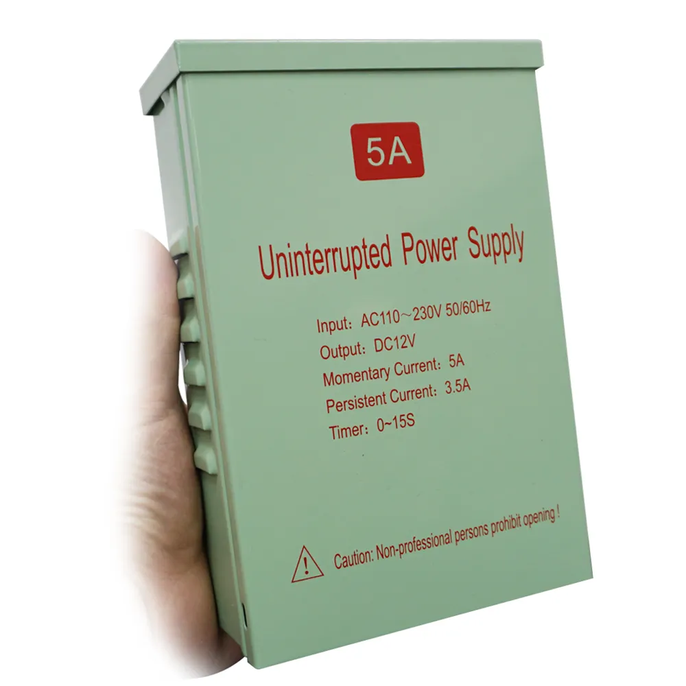 2022ใหม่ที่วางจำหน่ายอินพุต Ac110-230v Output12v 5a แหล่งจ่ายไฟสวิทช์สำหรับประตูเข้าระบบควบคุมการเข้าถึง