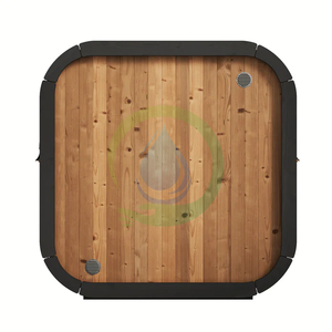 卸売6人用屋外バレルレッドシダー赤外線サウナ薪ストーブ屋外用 - Product Image 4