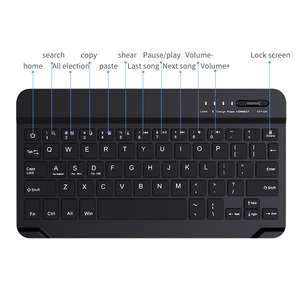 Teclado inalámbrico Bluetooth para IOS, Mac, iPad, Windows y Android, Delgado, recargable, 2,4 GHz