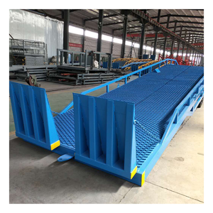 Rampa de descarga de carga de contenedores móviles, rampa de carga de montacargas, plataforma de almacén logístico, plataforma de puente de embarque