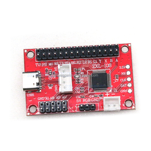 Red PCBA Zero Delay USB Board Circuit Board for PC <strong>PS3</strong> IOS <strong>Raspberry</strong> <strong>Pi</strong> Mame Game DIY Arcade Stick Factory Sale - Product Image 1