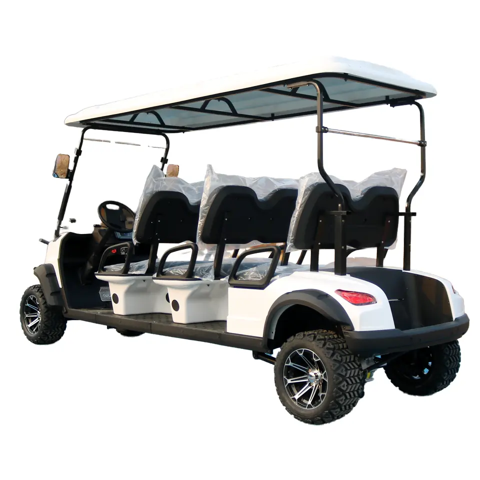 TONGCAI 72v Carrito de golf Familia Usada Batería de iones de litio alimentada por 4 asientos Eléctrico Off Road Golf Car Dune Utility Vehicle Buggy