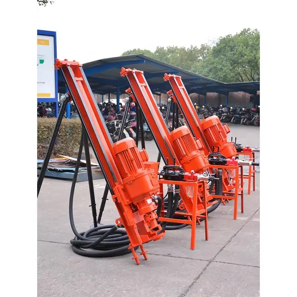 Facile à déplacer DTH électrique Rock Drilling Rig Machine Mine Portable Blast Hole Drill Rig