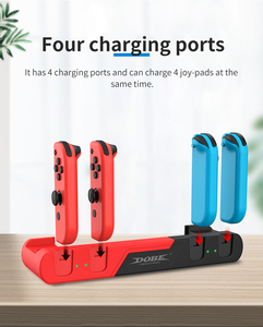 6 In 1 for Nintendo Switchコントローラー充電ドックジョイスティック2ゲームカード充電器スタンド (個別のLEDインジケーター付き) - Product Image 2