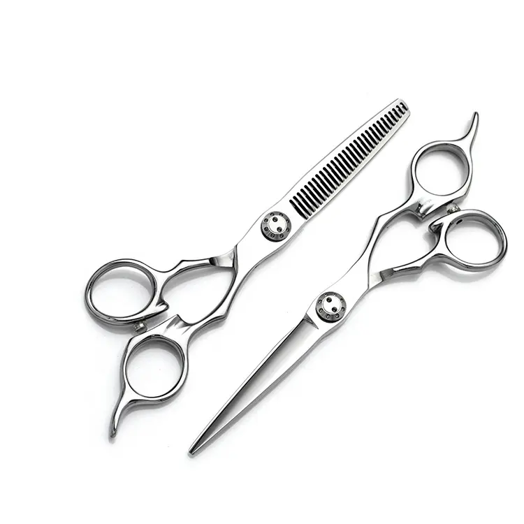 HS-0132 440c Hair Scissors Barber Scissors Professional Hairdresser Scissors New Style Japan Stainless Steel Straight Sharp