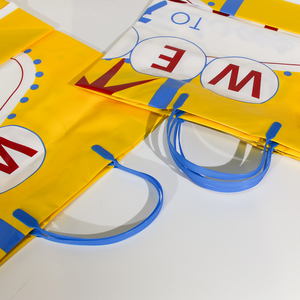 Custom Poly Bag <strong>Soft</strong> <strong>Loop</strong> <strong>Handles</strong> LDPE/HDPE Tote Shopping Plastic Bag With Own logo for Clothing Packaging - Product Image 6