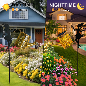 Năng lượng mặt trời Cổ Tích Chai Nước chuỗi đèn có thể Cổ Tích đèn LED Patio sân vườn ngoài trời trang trí sân vườn treo đèn lồng - Product Image 2