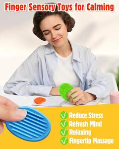 LEDUN giocattolo antistress in Silicone per uso alimentare-pietra sensoriale in Silicone-giocattolo sensoriale antistress-migliora la concentrazione - Product Image 4