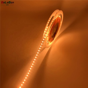 DC12V DC24V8mm幅2835120 leds/m 1700K 1800K 1900K琥珀色ゴールデンイエローオレンジ色<span class=keywords><strong>LED</strong></span>ストリップ