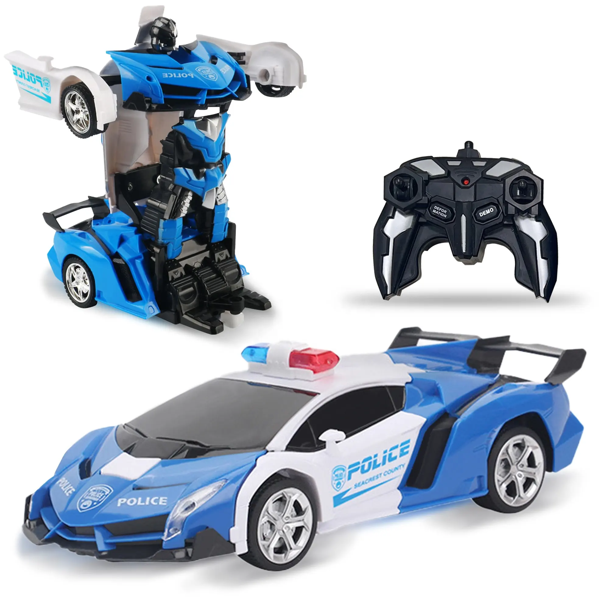 1:18 Transformer 5 Car Robot stunt car RC 2.4G telecomando elettrico 4WD off-road drift regalo di rotazione a 360 gradi per giocattoli per bambini