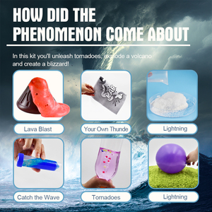DIY STEM TOYS Magic Volcano Experiment Toy Kids Diy <strong>Weird</strong> Weather Kit STEM Projects Science Kits for Kids