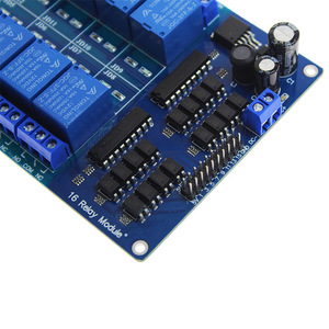 16-Kanal-Relaisabschirmungsmodul DC 5V 12V mit Optokoppler LM2576 Mikrocontroller-Schnitts telle leistung für Arduino DIY Kit