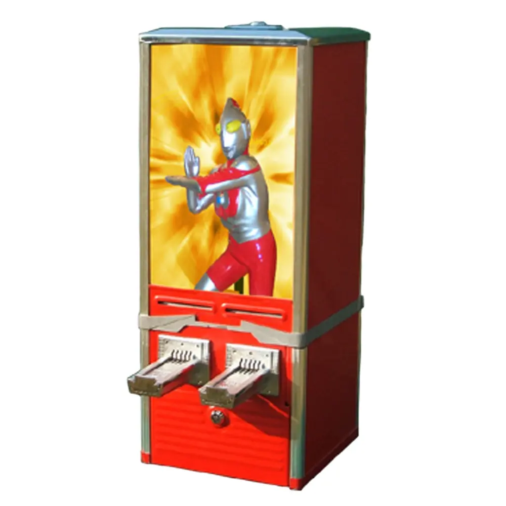 Duas colunas de tipo mecânico máquina de venda automática de cartão adesivo tatoo máquina de vending vending machine