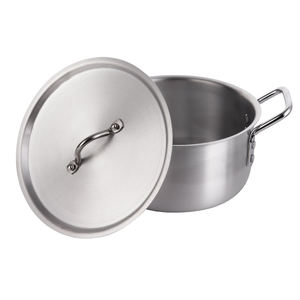 XINHUI Vente Directe d'Usine Ensemble de 7 Pièces de Marmites de Cuisson Profondes en Aluminium Poli Batterie de Cuisine avec Couvercle - Product Image 3