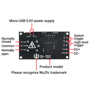 WUZHI ZK-TD2 <strong>Delay</strong> Relay Module 5V12V24V Fully Compatible Trigger Cycle Timing Industrial Anti Overshoot Upgrade - Product Image 4