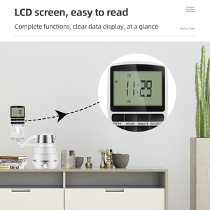 24/7 giorni Timer Digitale con Casuale e L'estate Programmabile Tempo di Temporizzazione Presa UE STATI UNITI FR UK AU Spina 230V 50HZ - Product Image 5