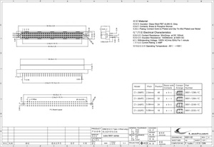 LECHUAN 96Pin 3 satır DIN41612 Eurocard konektörü yüksek akım kadın yuvası düz 9001-1296 1C00A PCB soket - Product Image 3