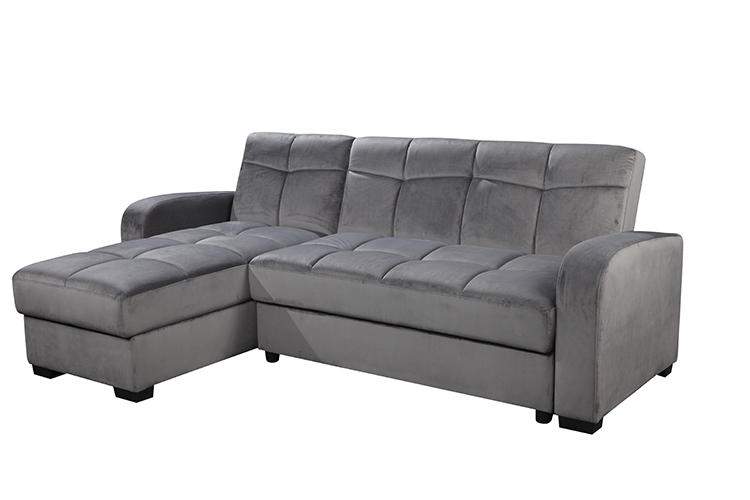 Hot sale living room modern velvet sofa luxury cum sofa