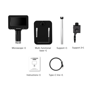 High Resolution USB <strong>Digital</strong> <strong>Microscope</strong> FHD 1080P Lightness Adjustable <strong>Microscope</strong> <strong>with</strong> 4.3-inch Large IPS Screen - Product Image 6