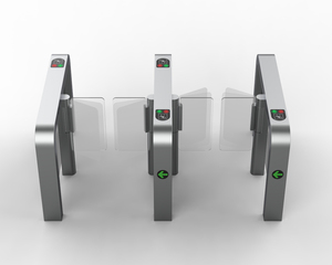 Hot Selling Swing Barrier Turnstile Gate Wide Lane Pedestrian Flap Barrier with Face Recognition and RFID <strong>Access</strong> <strong>Control</strong> - Product Image 3