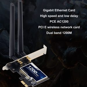 Tarjeta WiFi AC1200 PCIe para PC BT 4,2, tarjeta de red inalámbrica de doble banda (2,4 Ghz y 5Ghz) para juegos, transmisión - Product Image 5