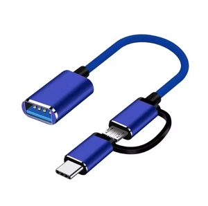 เซินเจิ้น Manoson โรงงานที่มีสีสัน Type-C ไมโคร usb ถึง Usb 2.0 2 in 1 อะแดปเตอร์ Otg ไมโครถึง Usb OTG สายสําหรับโทรศัพท์มือถือ - Product Image 6