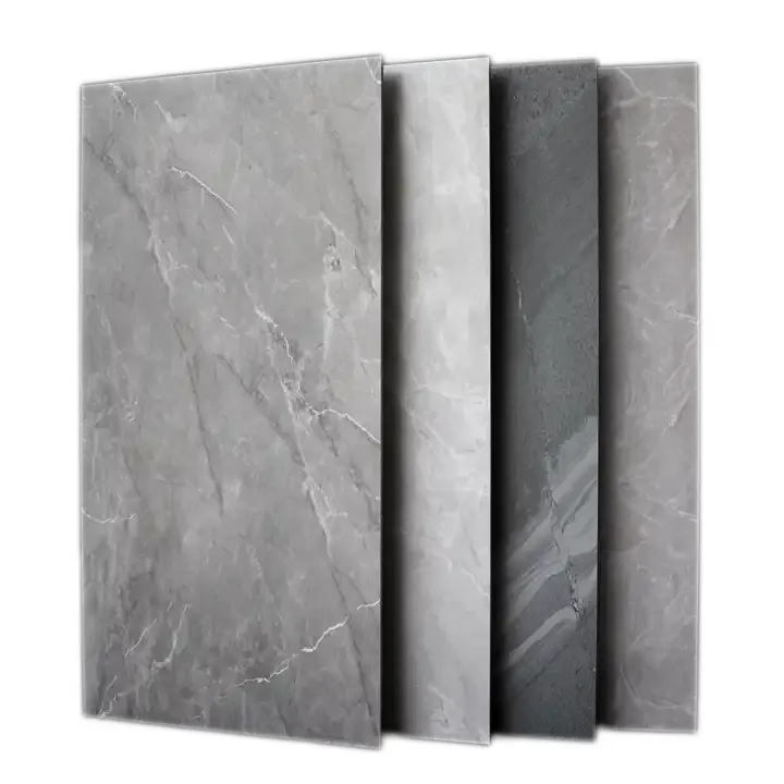 Đá tự nhiên nhìn đá cẩm thạch sứ thiêu kết đá đầy đủ tráng men bóng lớn slab 600x1200 gạch lát sàn trắng gốm nhà gạch