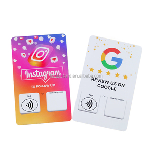 Tarjeta Personalizada de Google Review Programable Variable Código QR 213 13,56 Mhz NFC Tap Tarjeta Google NFC - Product Image 2