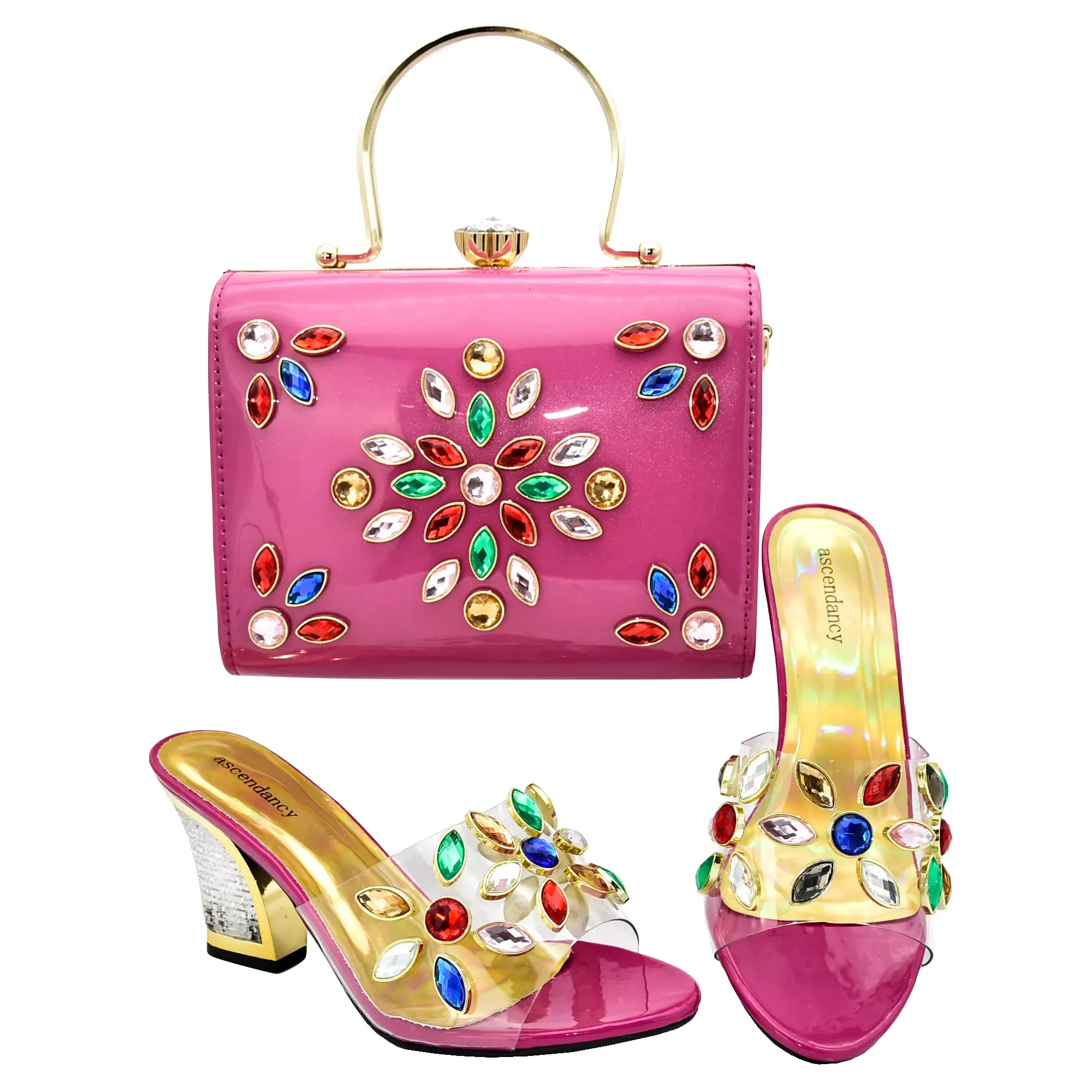 Alla moda Della Signora di scarpe di corrispondenza italiana set borsa bella scarpe da donna con i sacchetti