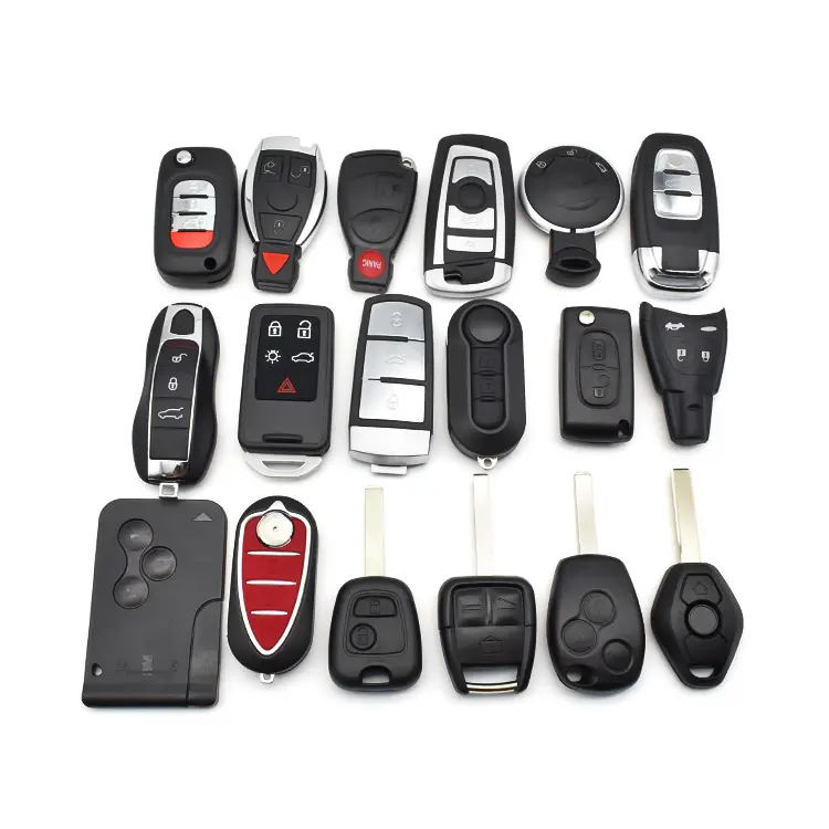 Fabricants de clés de voiture originales Transpondeur Blanc Fob Flip Car Remote Control Key Cover Case Universal Keys Shell For Cars