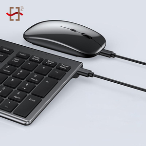 Bộ bàn phím và chuột không dây siêu mỏng <span class=keywords><strong>2</strong></span>.4G HuaShanQi Mini RGB có bàn phím số - Có sẵn trong kho - Product Image 1