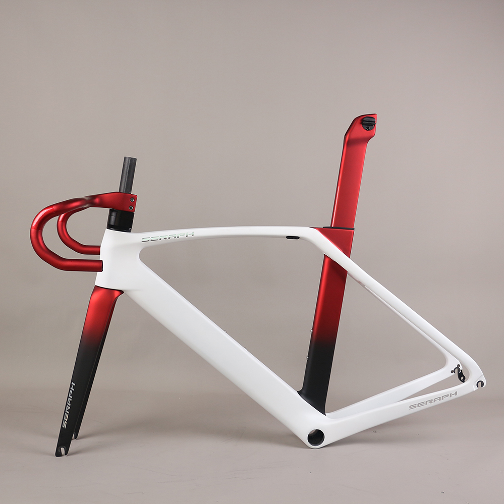 SERAPH EPS technology Cycling V brake bike carbon frame Bicycle Frameset road bicycle parts 700*32C T1000 road frame TT-X35