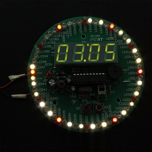 4 Digitale LED-Röhren anzeige Rotierender Zeit schalt uhr Alarm temperatur modul Kit DIY-Kits mit IR-Fernbedienung