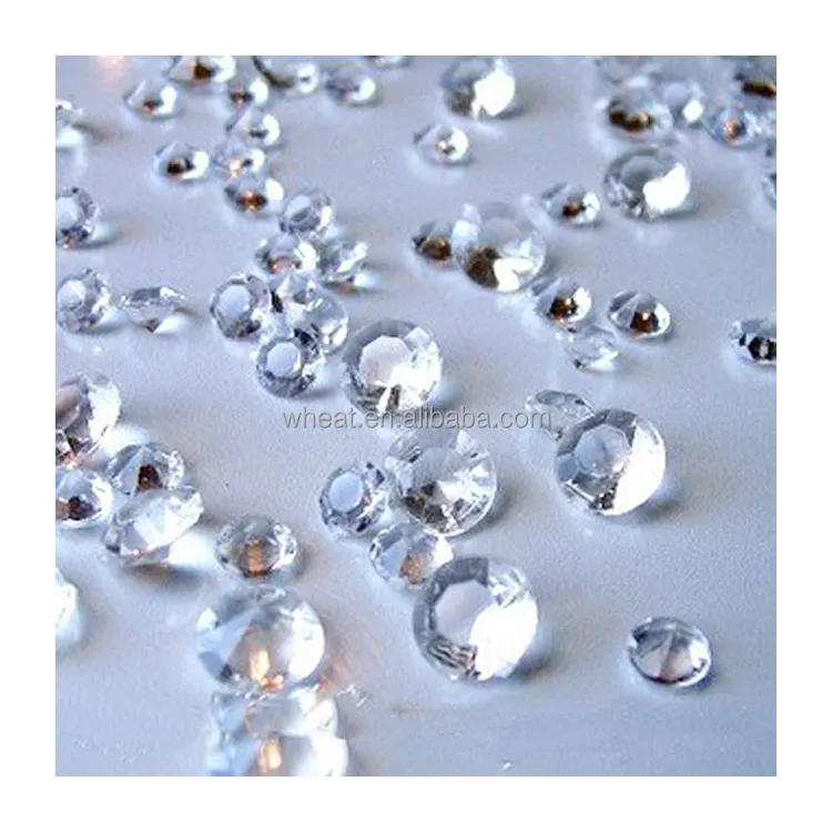 China fábrica diamante confete/cristal confete/mesa confete decoração festa de casamento diamante acrílico