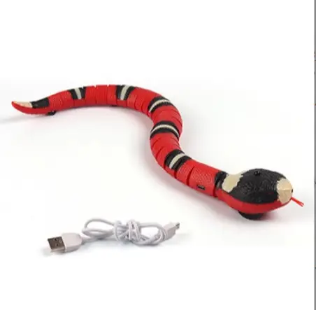 Juguete de serpiente inteligente para mascotas, juguete de gato eléctrico con control remoto, divertido