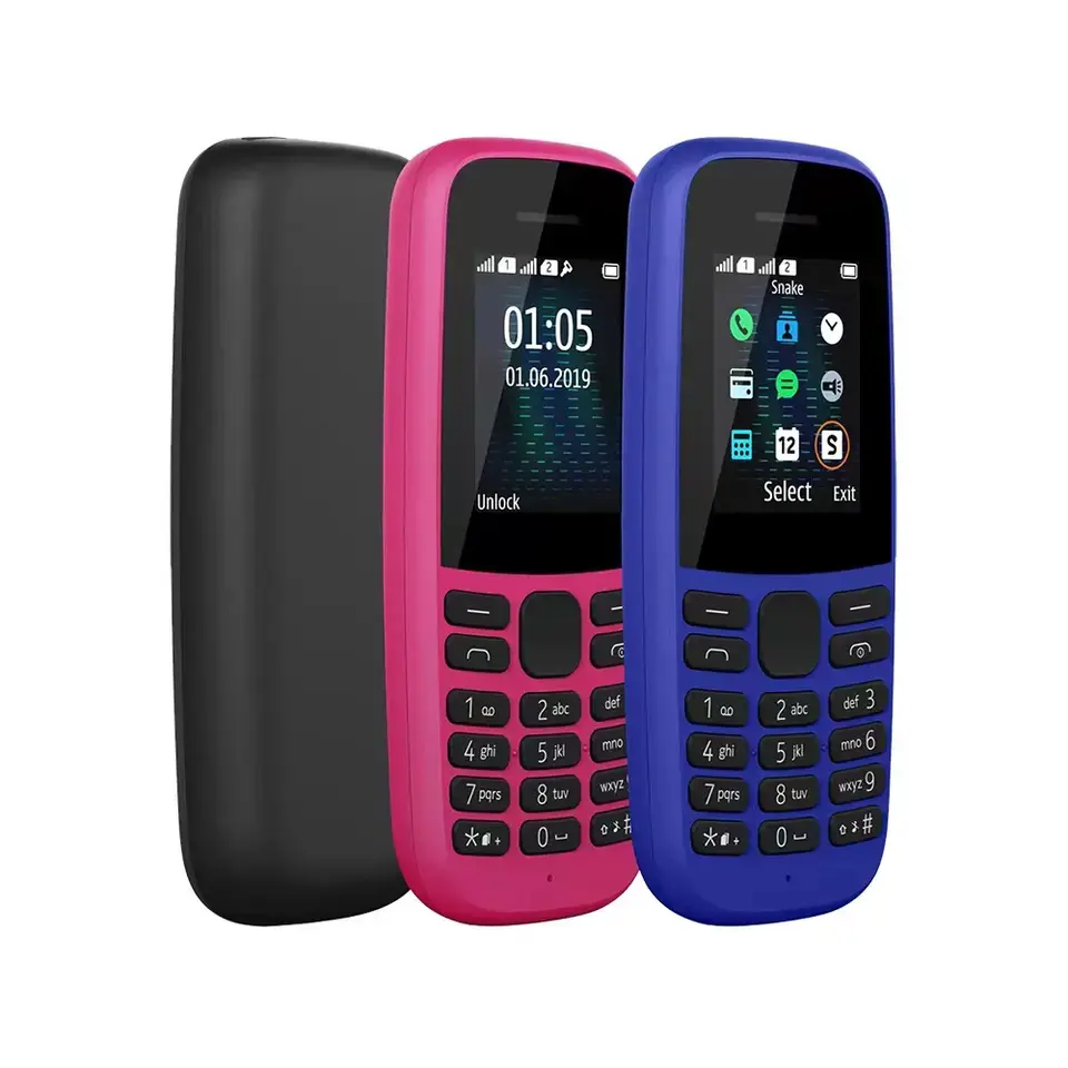 โทรศัพท์สมาร์ทโฟน Nokia 105 2017 2019แบตเตอรี่800 mAh รองรับสองซิมสำหรับโทรศัพท์ Nokia