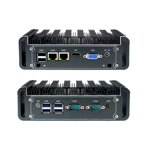 ללא fanless תעשייתי כפול מיני ליבה ליבה i3-5005U 4005u i5-4200U קומפקטי מיני קופסה pc 2xrs232 com nuc שולחן עבודה מחשב שולחני hd vga 4k