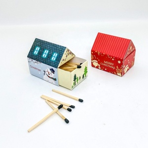 Small Wood <strong>Matches</strong> in Bulk Safety Custom Box <strong>Matches</strong> Special Design House Shape <strong>Matches</strong> - Product Image 4