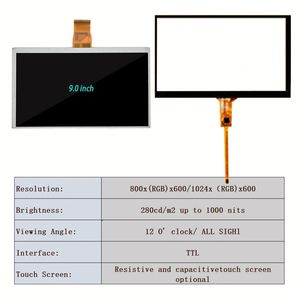 OEM ad alta risoluzione 3.5 4.3 5 6 7 8 9 10.1 pollici Touch Screen capacitivo Tft modulo Lcd Display - Product Image 5