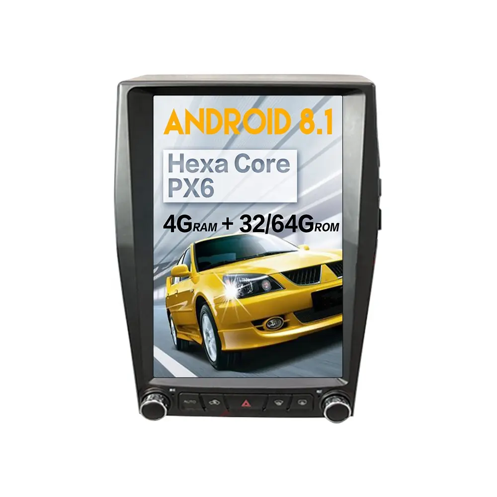 Aotsr Android 9.0 PX6 วิทยุเครื่องเล่นวิทยุGPS Navigation Multimedia DVD PlayerสำหรับFord EDGE 2015-2018