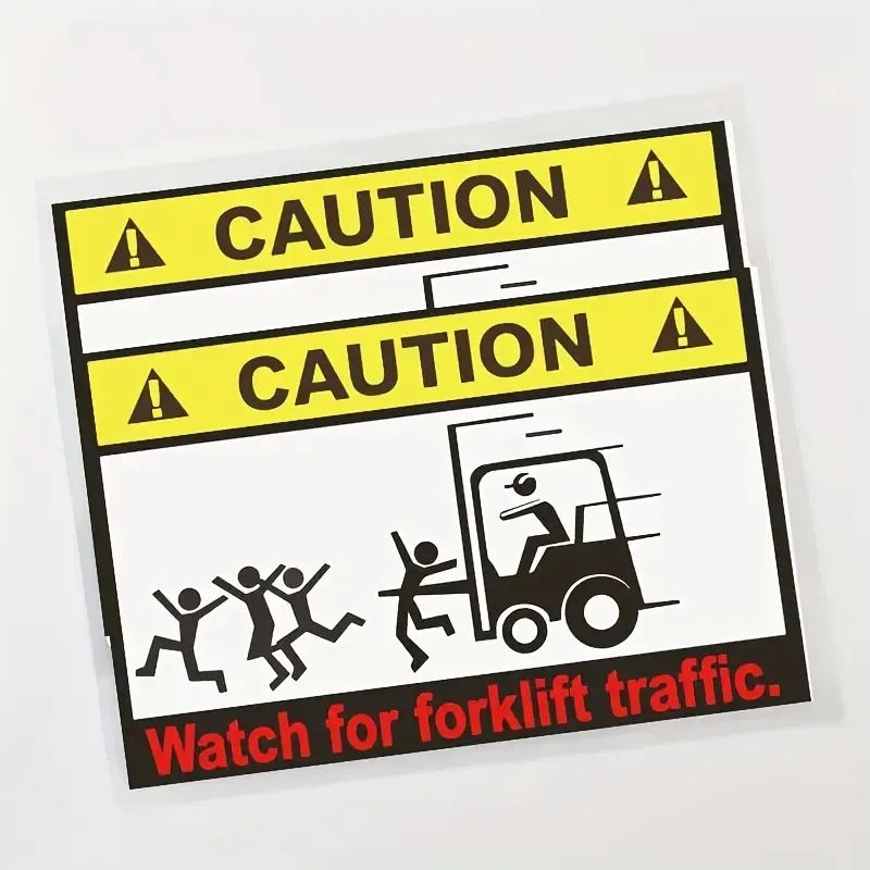 Interesting Stickers Warning Sign Car Decal Forklift Operation Stickers