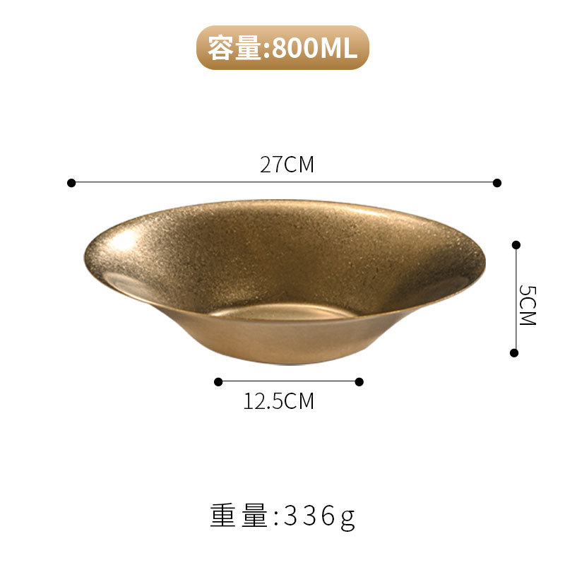 Assiette à pâtes 27 cm (Or vintage)