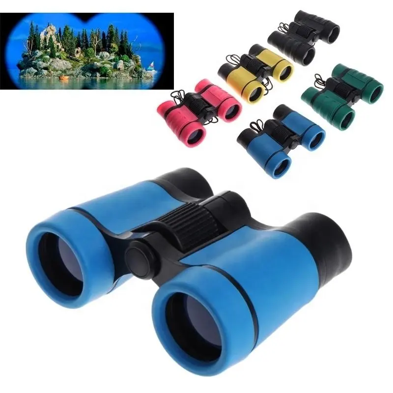 Wholesale Colorful 4x30 Children Toy Telescope Binoculars Compact Folding Waterproof Mini Portable Telescope kids Binoculars