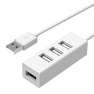USB 2,0 HUB Fuente de alimentación HUB Adaptador USB de 4 puertos para PC Accesorios de computadora portátil ABS USB Splitter USB2.0