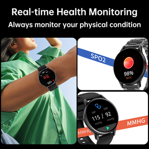 SENBONO MAX11 AMOLED SmartWatch uomo HD grande schermo della frequenza cardiaca Sport modalità Fitness Tracker impermeabile SmartWatch per <span class=keywords><strong>IOS</strong></span> Android