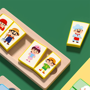 Wholesale Wooden Animals Cognitive Matching Board Career <strong>Cognition</strong> Learning Blocks Kid'<strong>s</strong> Intelligence Improving Toy - Product Image 6